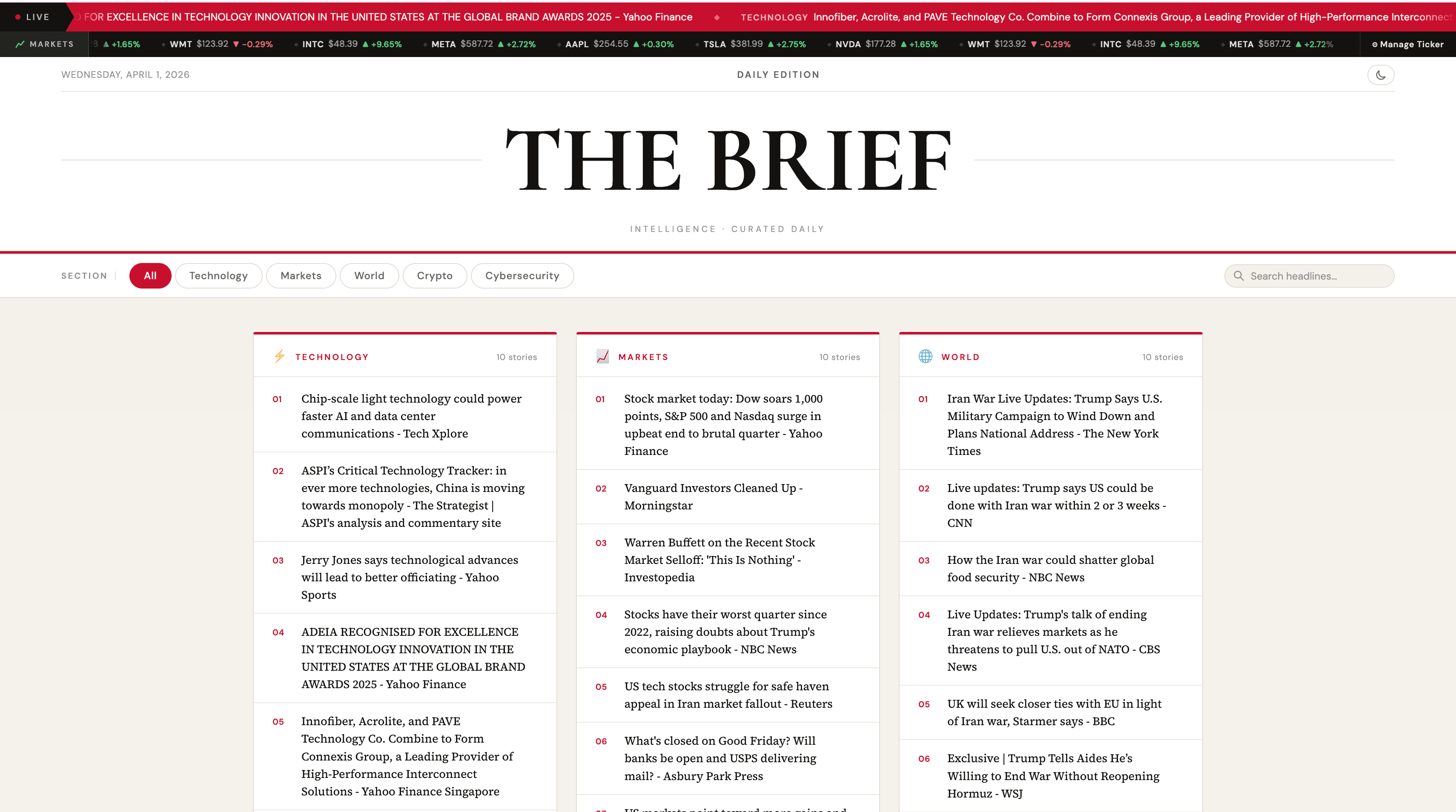 The Brief screenshot